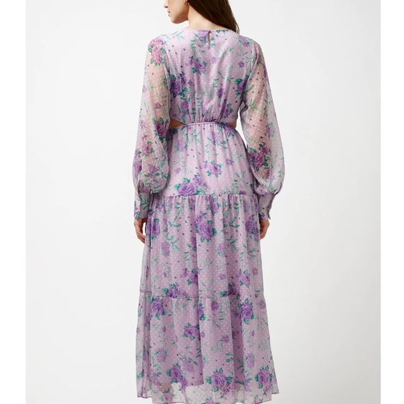 NWT Floral Maxi Dress with Long Sleeves - XS - Picture 3 of 5